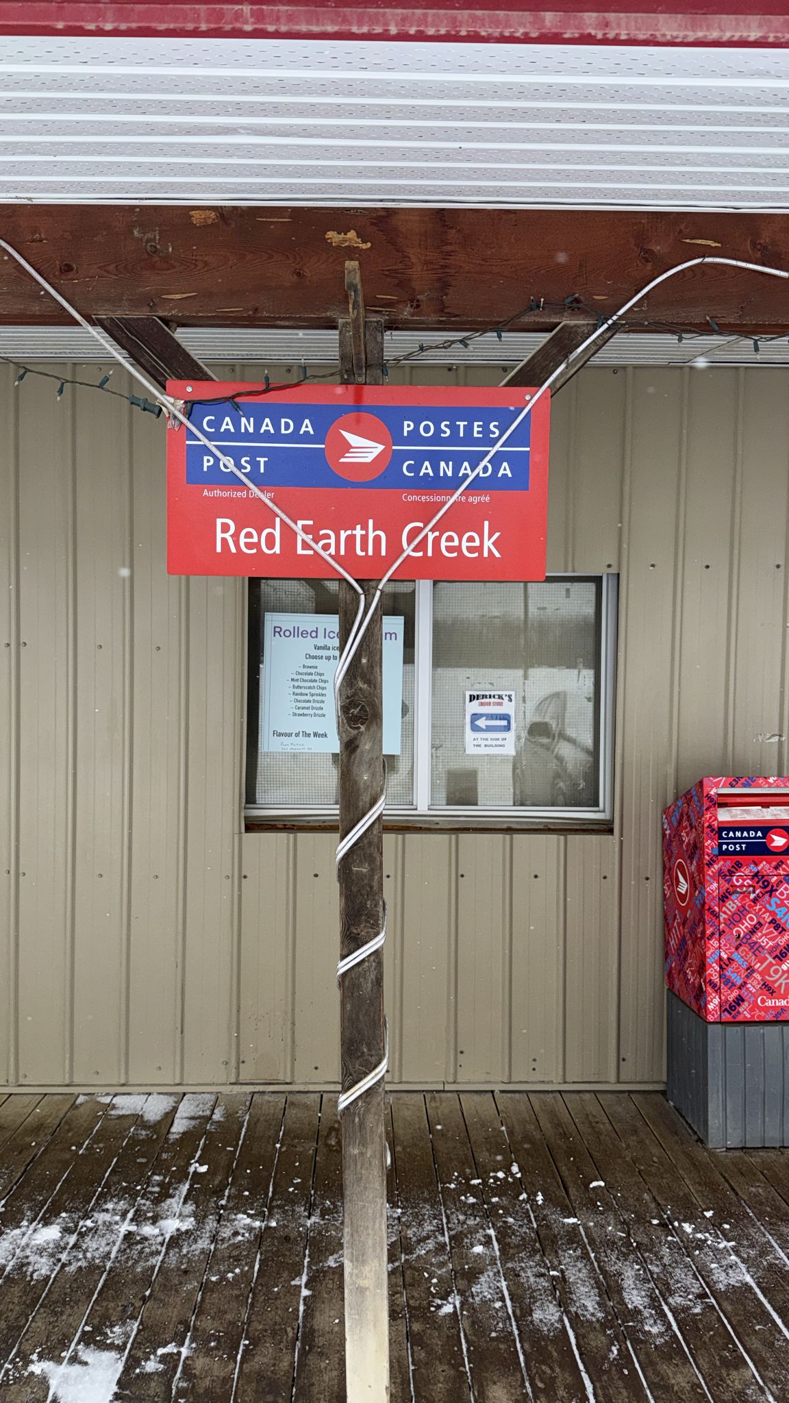 Canada Post outlet at KAN's General Store, Red Earth Creek